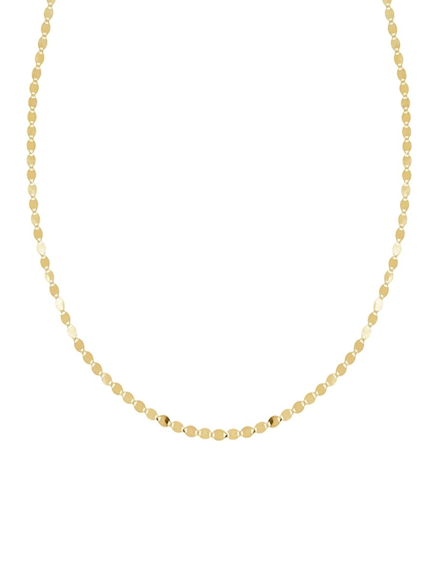Women's Nude 14K Yellow Gold Chain Choker Necklace - Yellow Gold