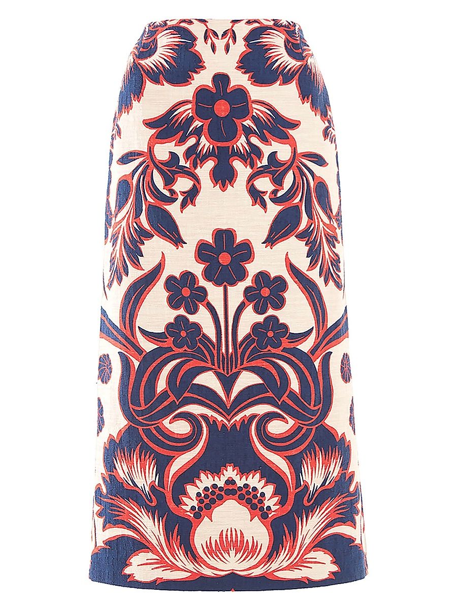 Women's Pencil Skirt - Blue - Size XL