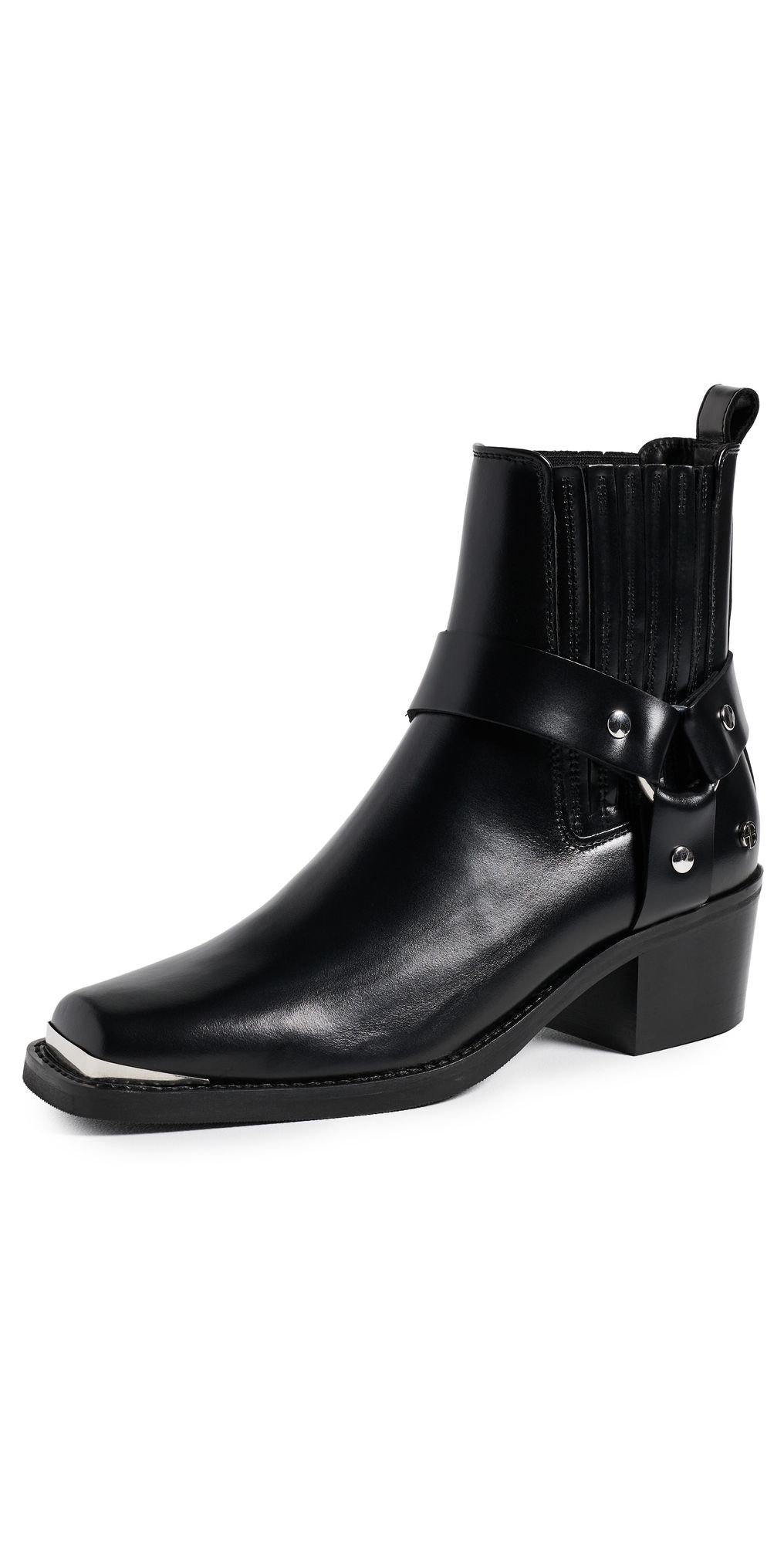 ANINE BING Mid Biker Boots Black 38