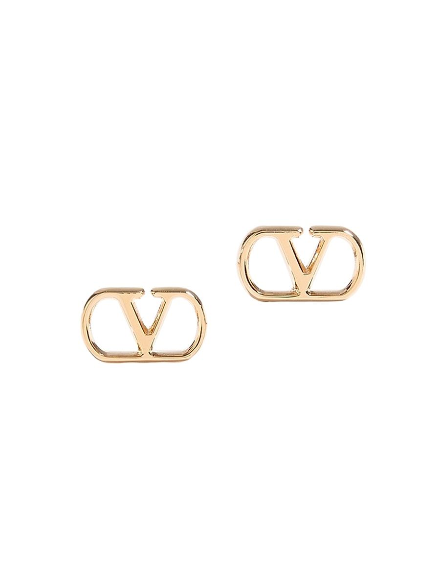 Women's VLogo Signature Metal Earrings - Gold