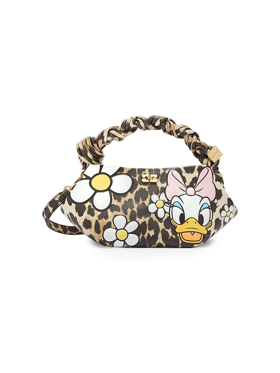 Women's Ganni x Disney Mini Bou Printed Top Handle Bag - Almond Milk