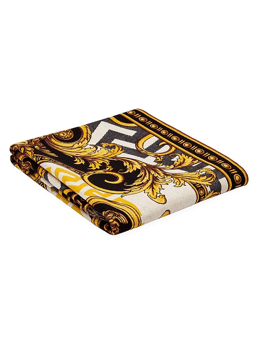 La Coupe des Dieux Wool Throw - Black White