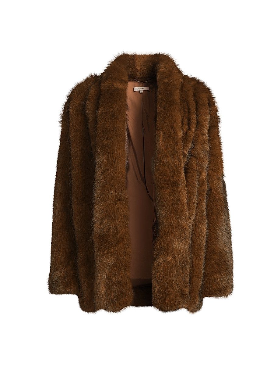 Women's Cooper Pelted Coat - Whiskey Multi - Size XL