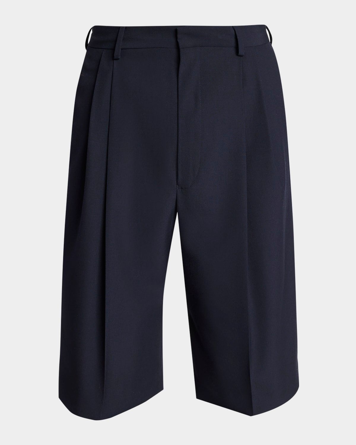 Men & apos;s Panrom Relaxed Fit Double-Pleated Shorts