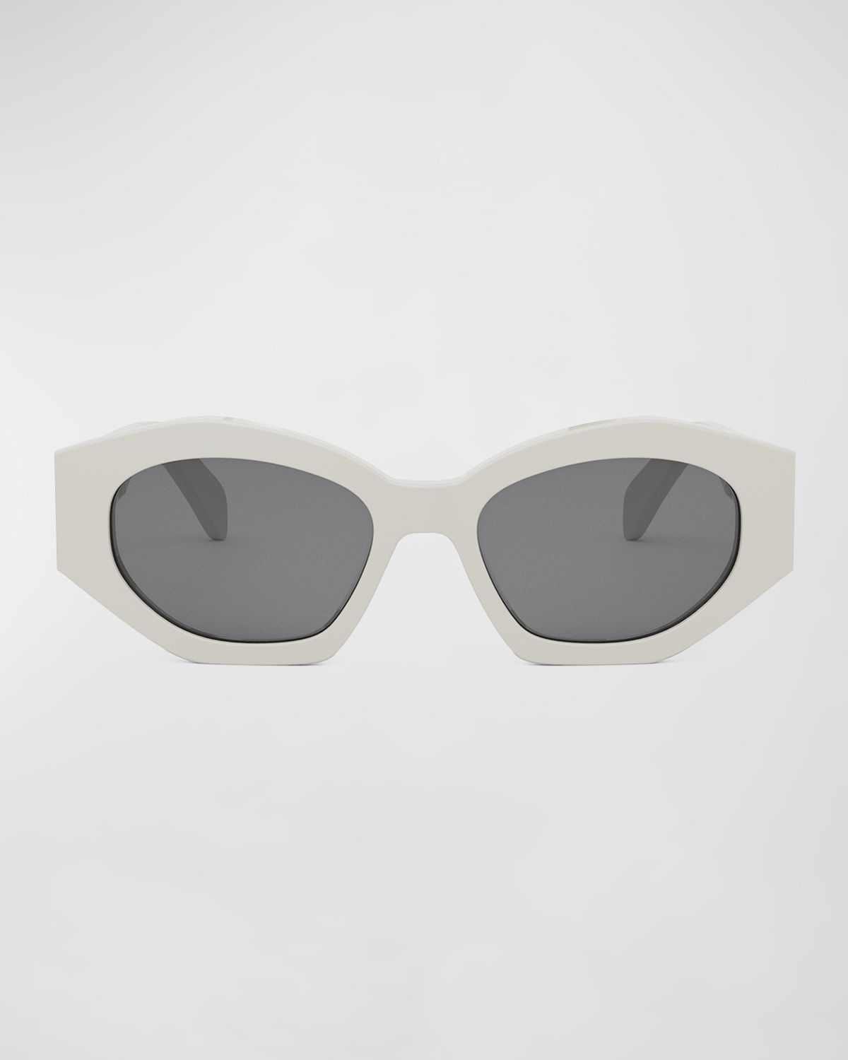 Triomphe Acetate Oval Sunglasses