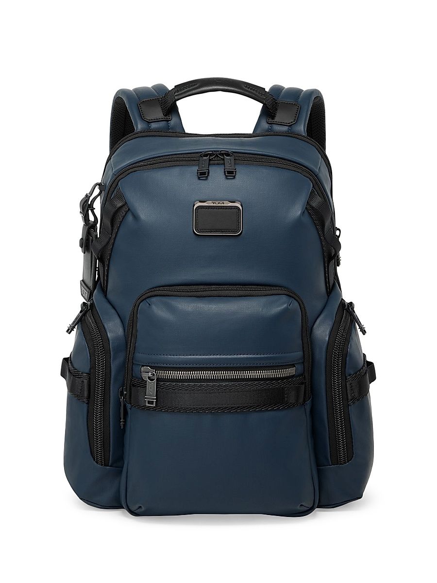 Men's Alpha Bravo Navigation Backpack - Navy Coated Canvas