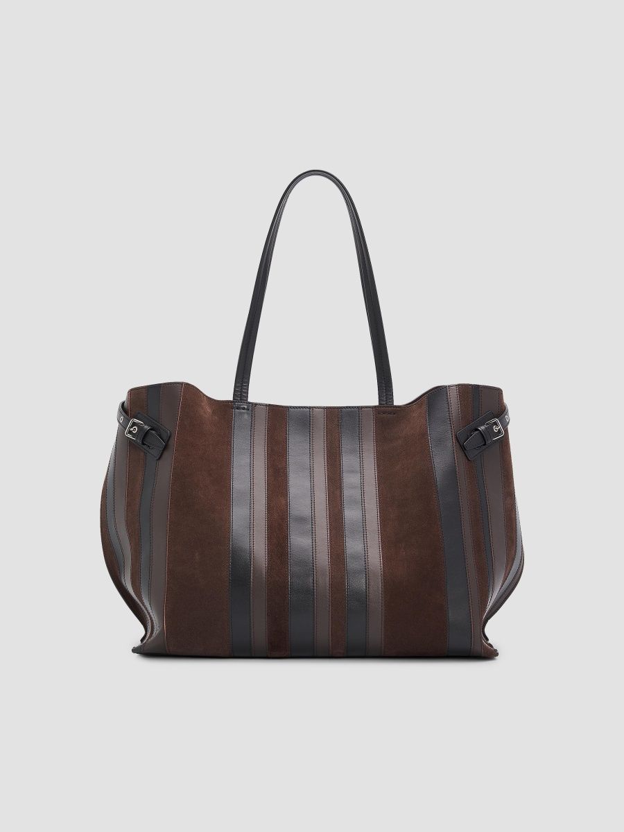 Proenza Schouler Women's Days Suede & Leather Tote Bag - Black Espresso