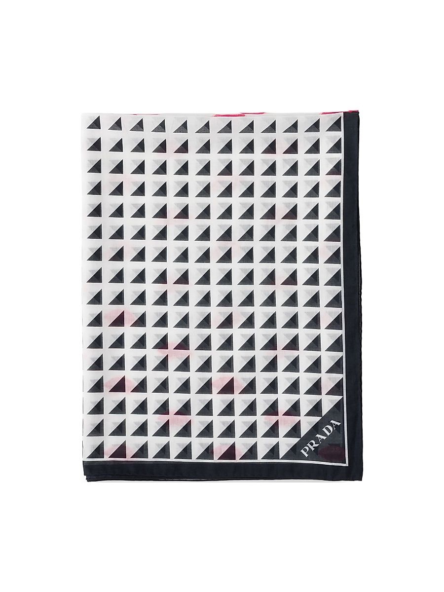 Women's Printed Cotton Pareo - Black