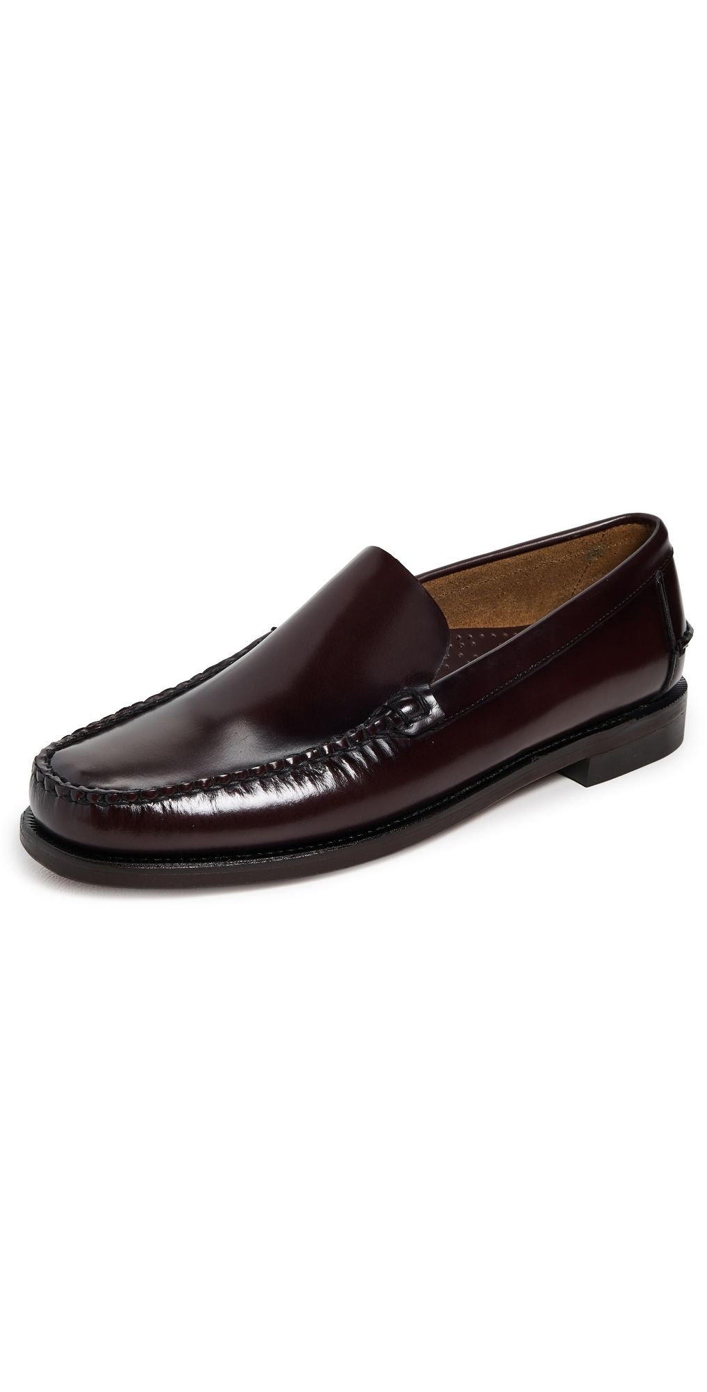 Sebago Frank Leather Loafers Brown Burgundy 9.5