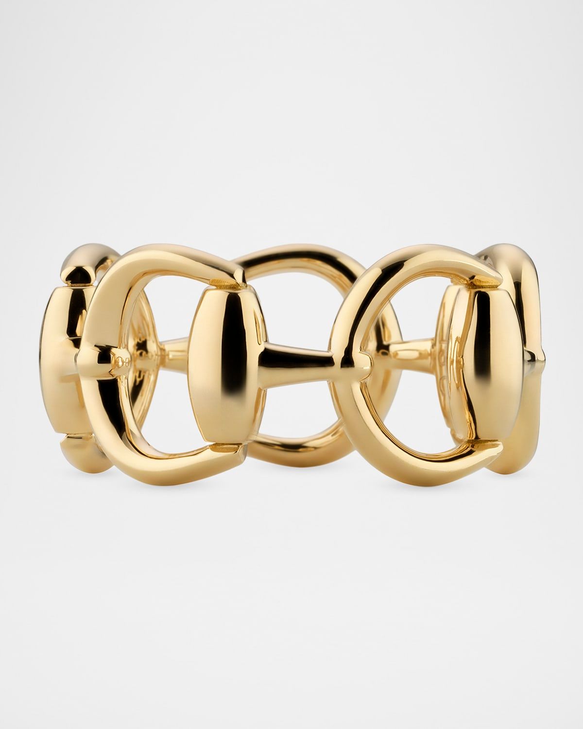 Gucci Horsebit 18K Yellow Gold Eternity Ring