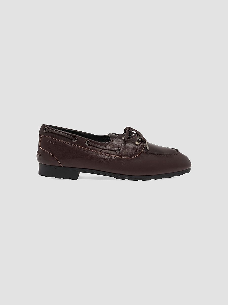 Women's Penuel Leather Derbys - Ebano - Size 5.5
