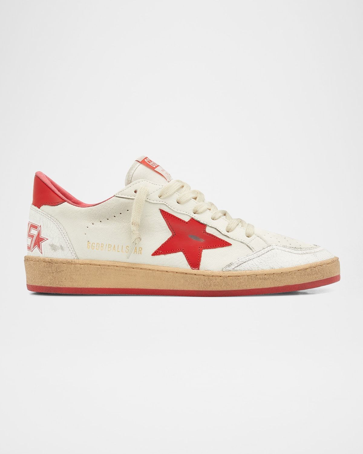 Men & apos;s Ball Star Distressed Low-Top Sneakers