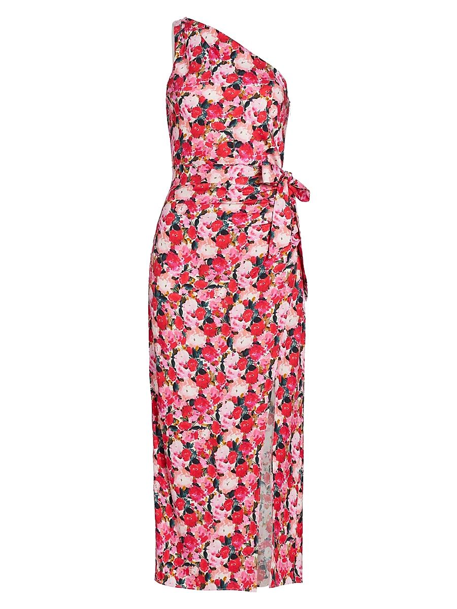 Women's Nanu Floral Asymmetric Dress - Hyper Blossom - Size 0