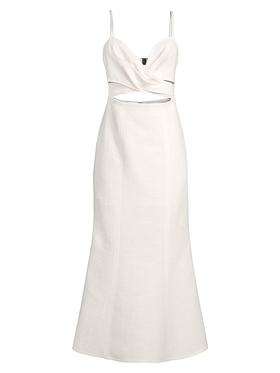 Women's Frankie Sweetheart Cut Out Midi-Dress - Cream - Size 4