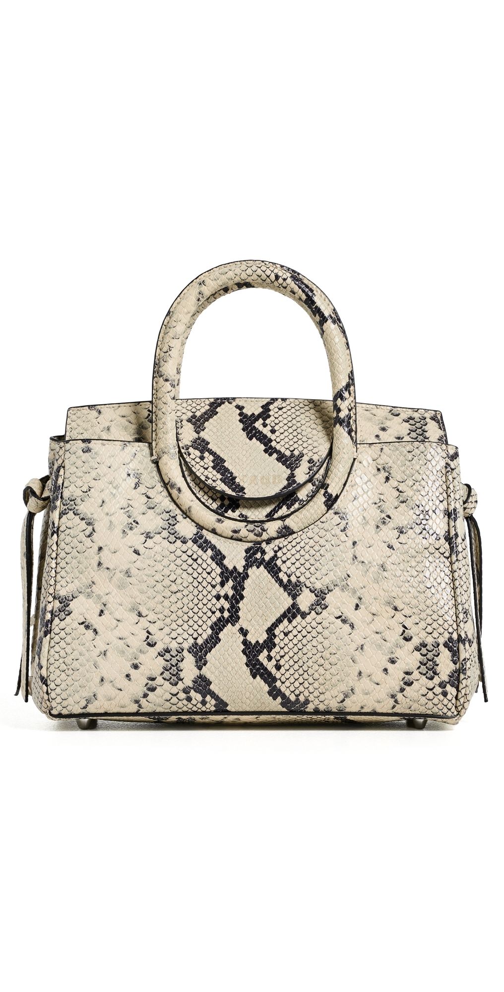 STAUD Maude Mini Carryall Tote White Snake One Size