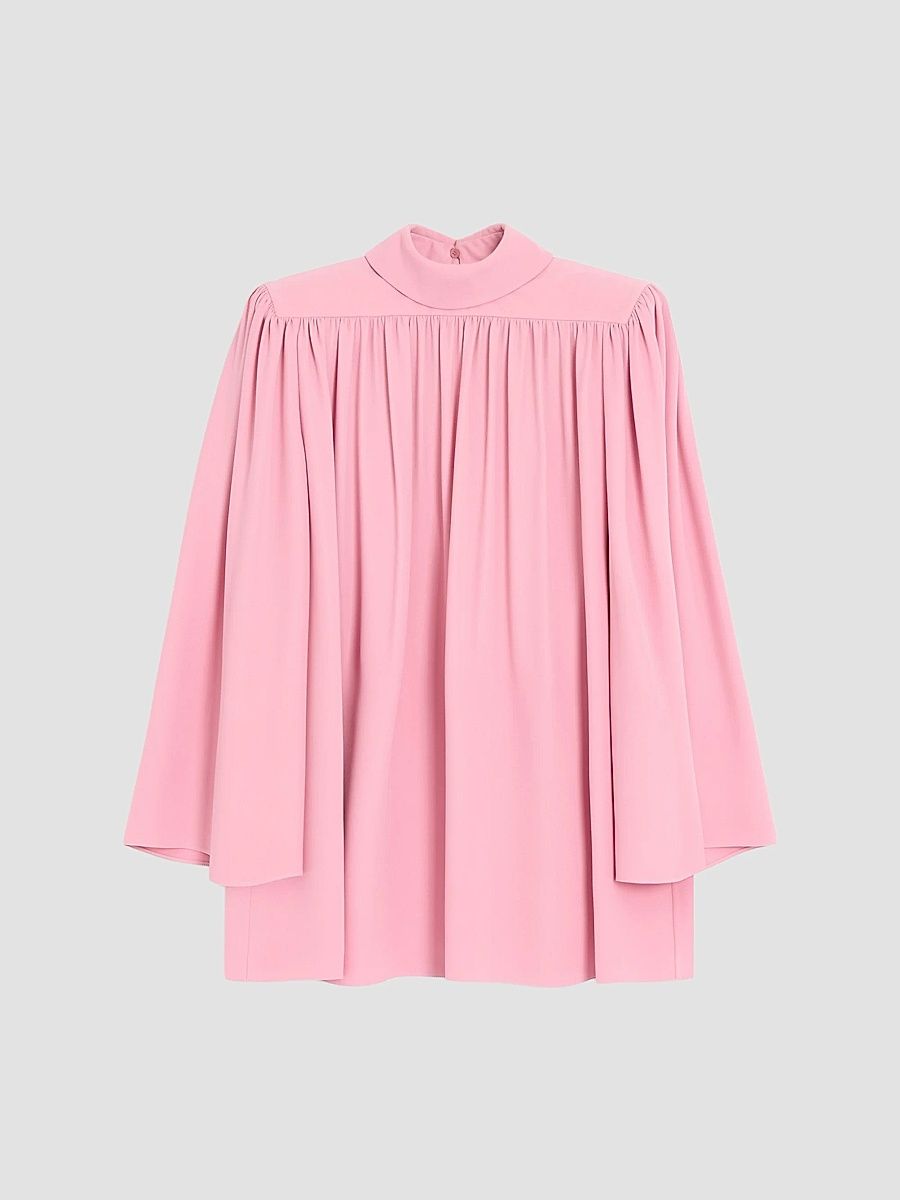 Women's Cady Couture Pleated Top - Pink - Size 10