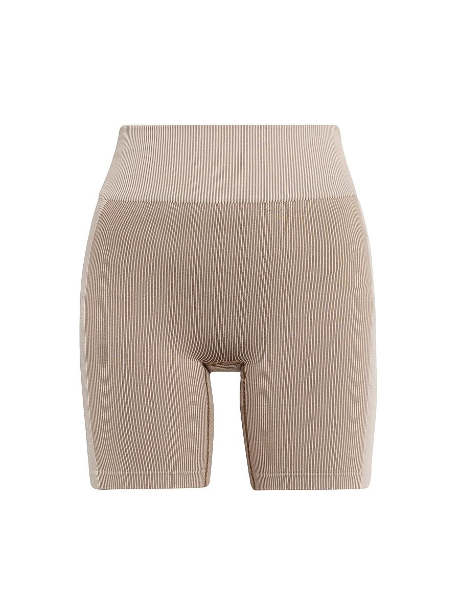 Women's LOEWE x ON Active Ribbed Biker Shorts - Ivory - Size XL