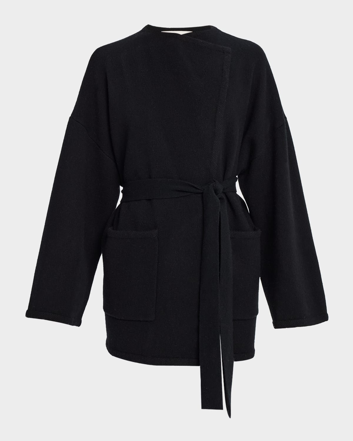 Coline Belted Patch Pocket Cardigan