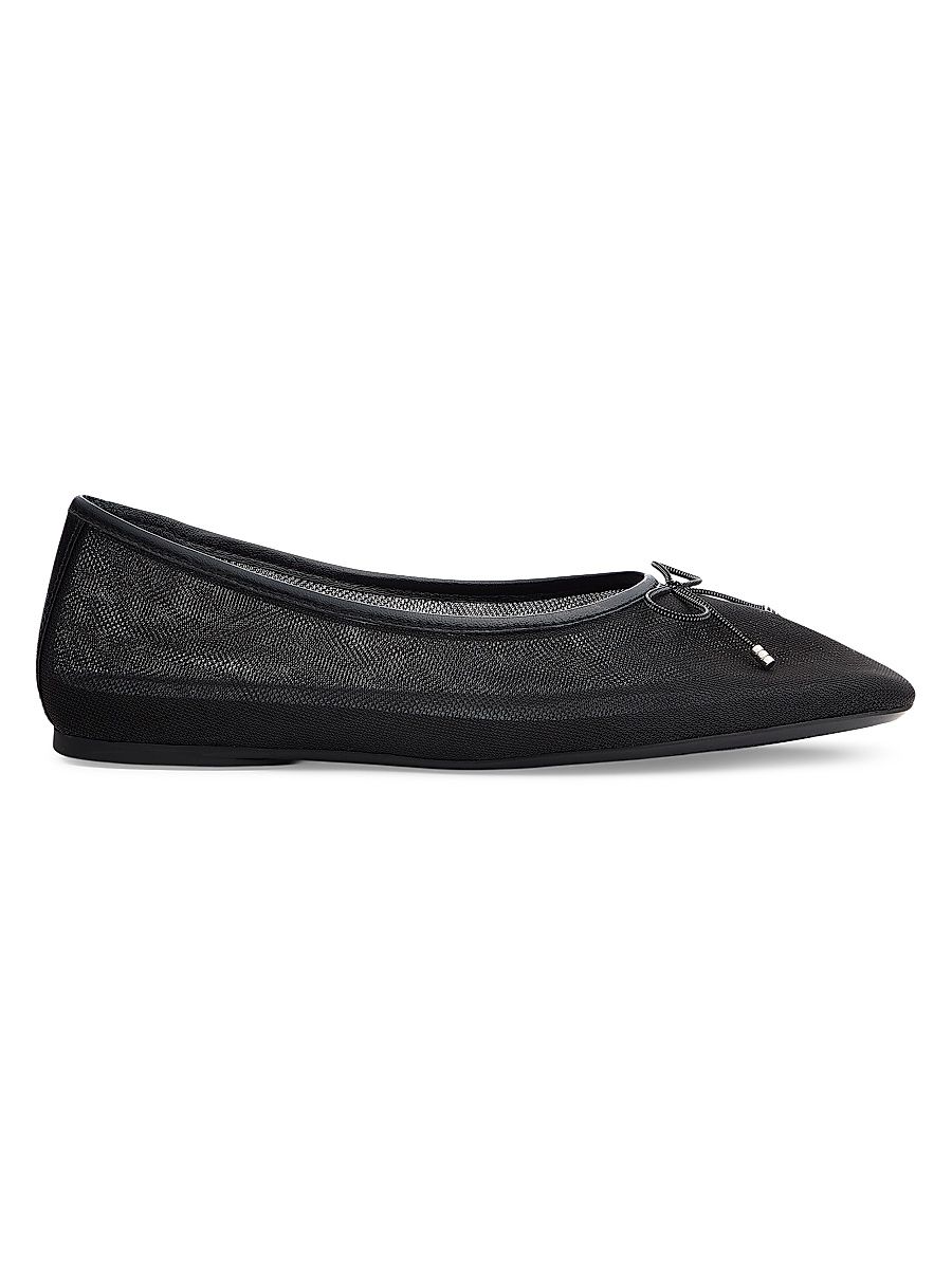 Women's Poppi Mesh Ballet Flats - Black Mesh - Size 10