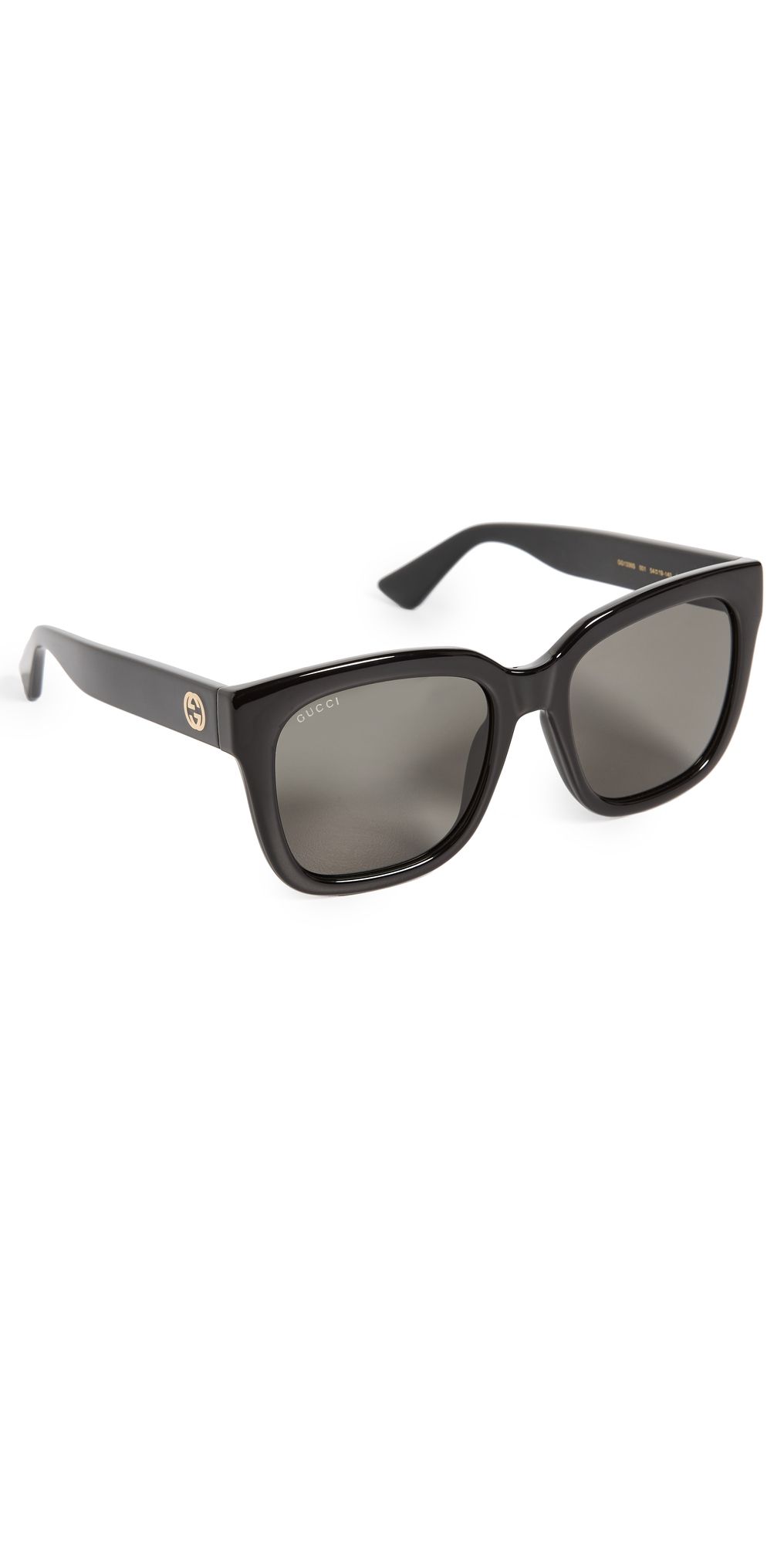 Gucci Minimal Sunglasses Black-Black-Smoke One Size