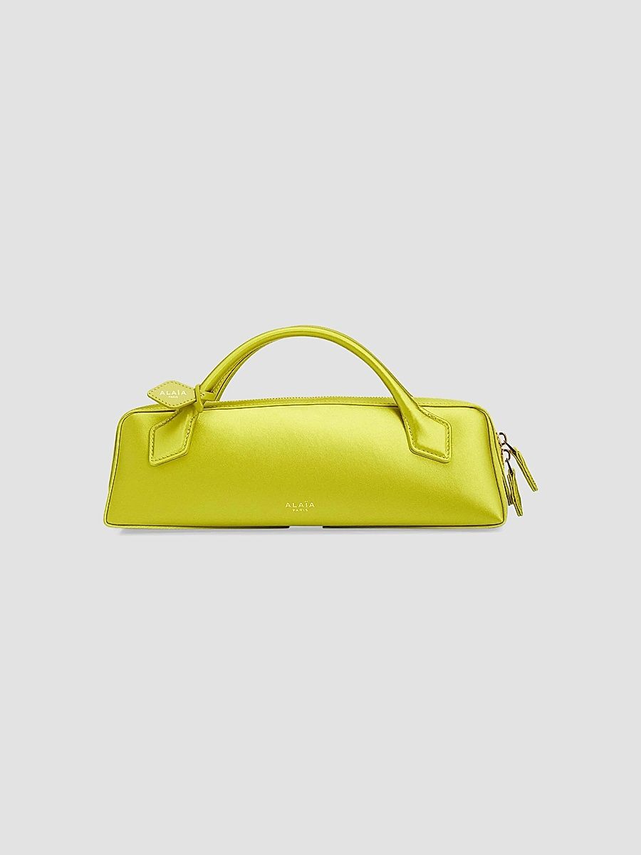 ALAÏA Women's Le Teckel Silk Clutch - Lime