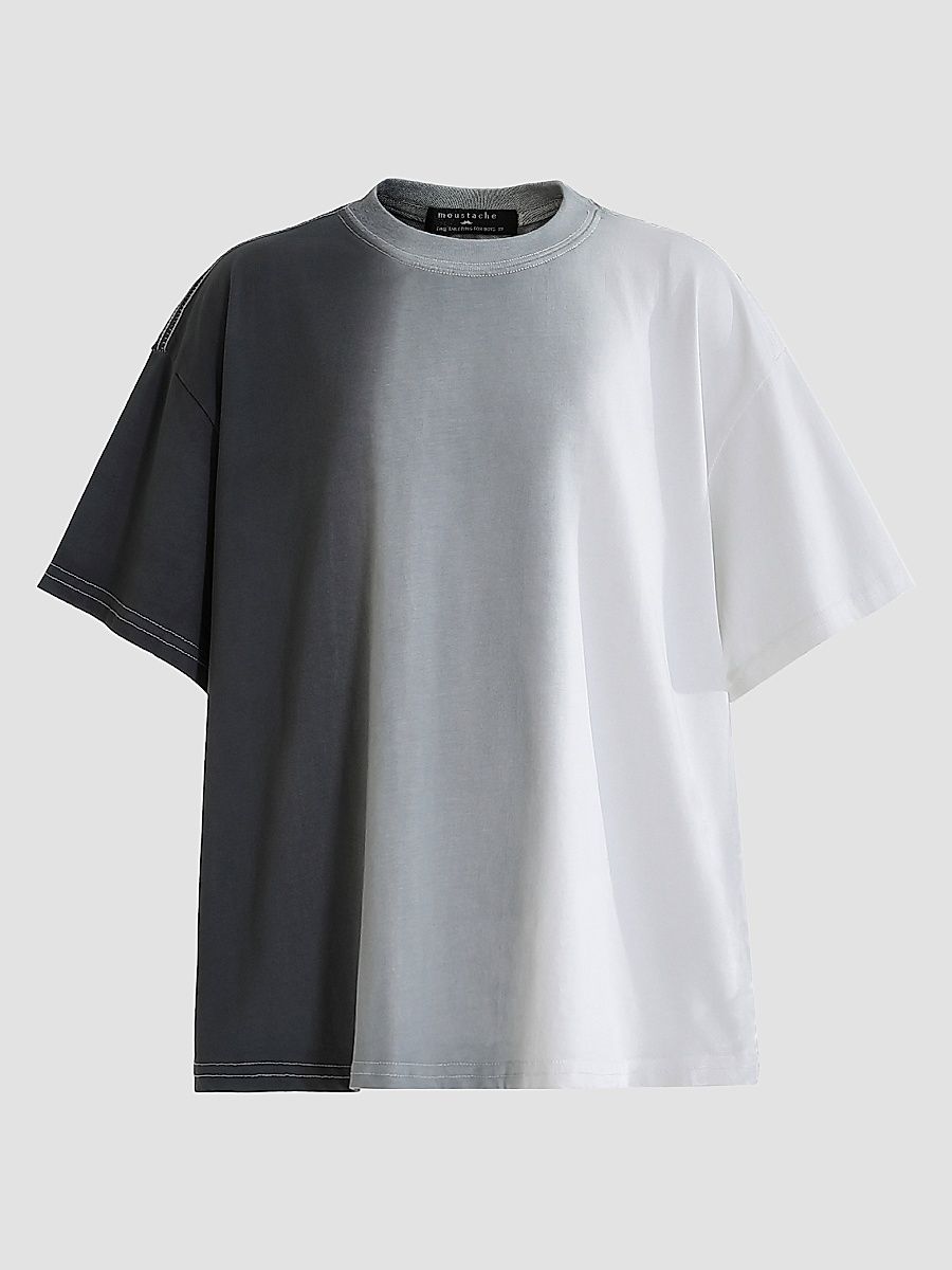 Boy's Tri-Color Gradient T-Shirt - Black - Size 16
