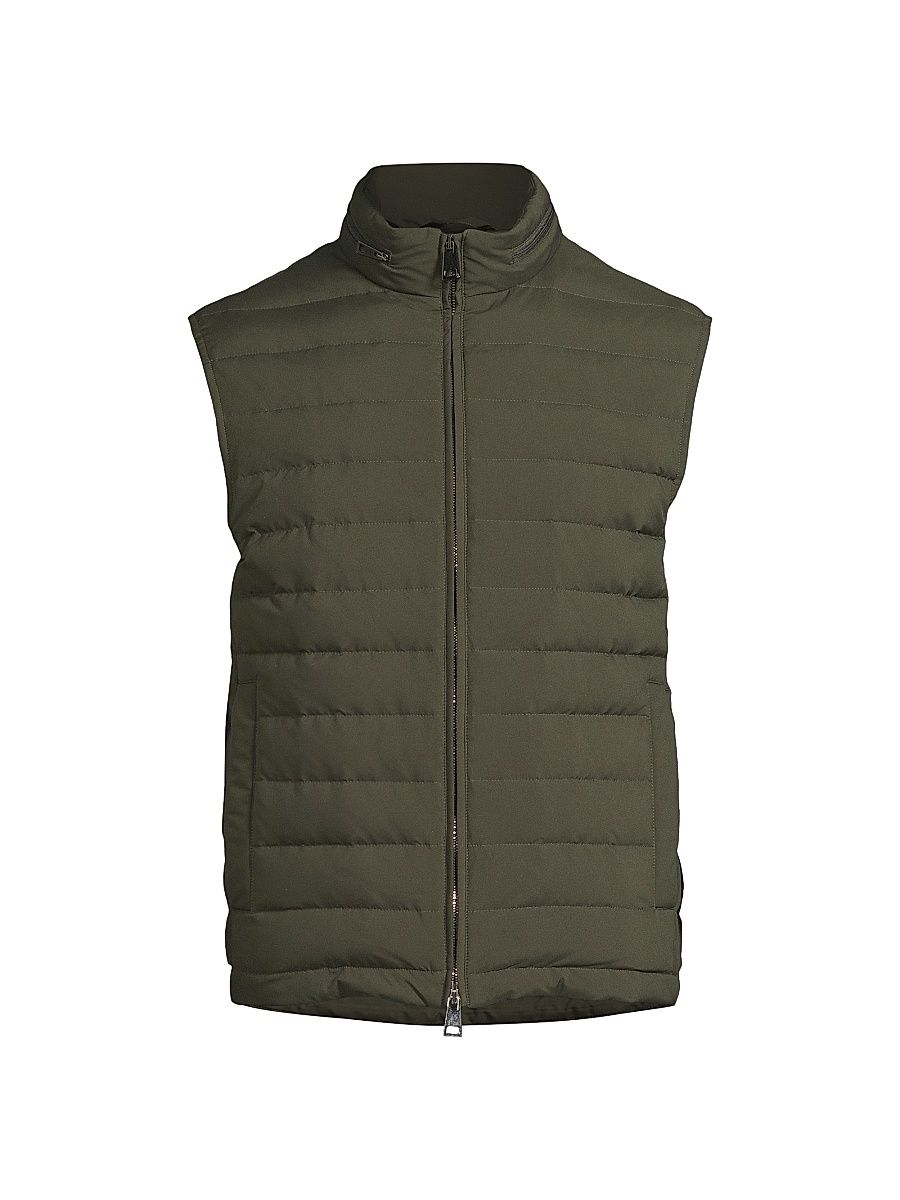 Men's Stand Collar Puffer Vest - Greenfinch - Size 40