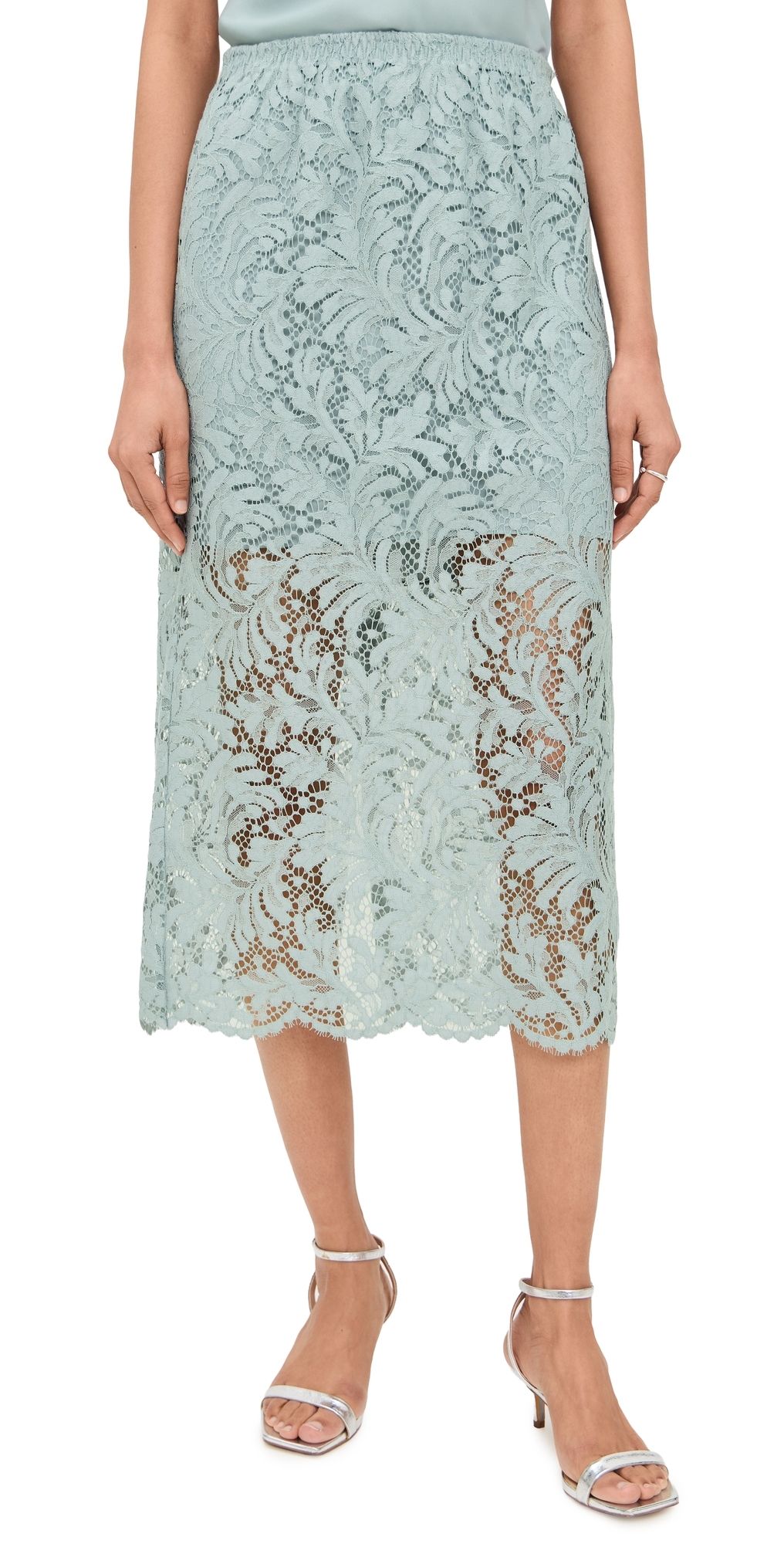 A. L.C. Lydia Skirt Slate Blue XS