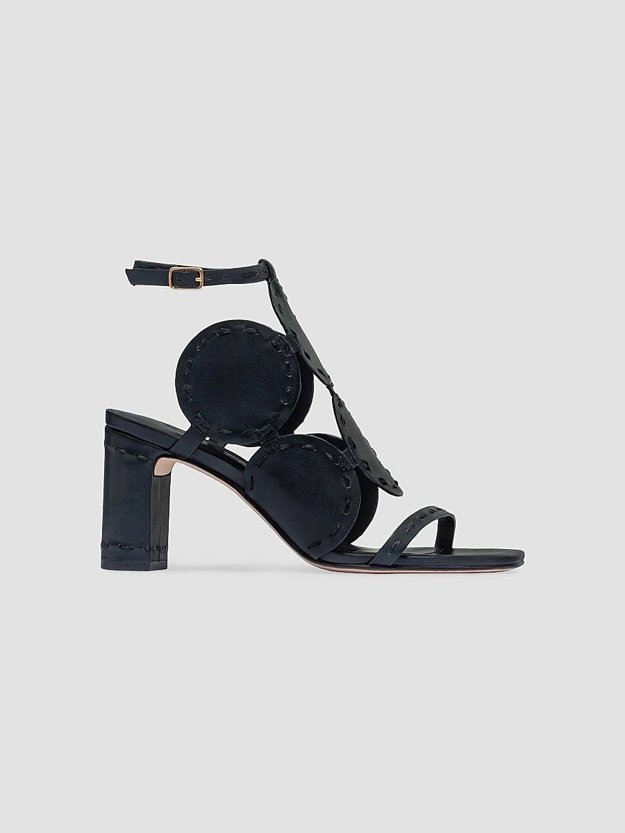Bernardo 1946 Women's New Moon 75MM Heeled Sandals - Black - Size 9.5