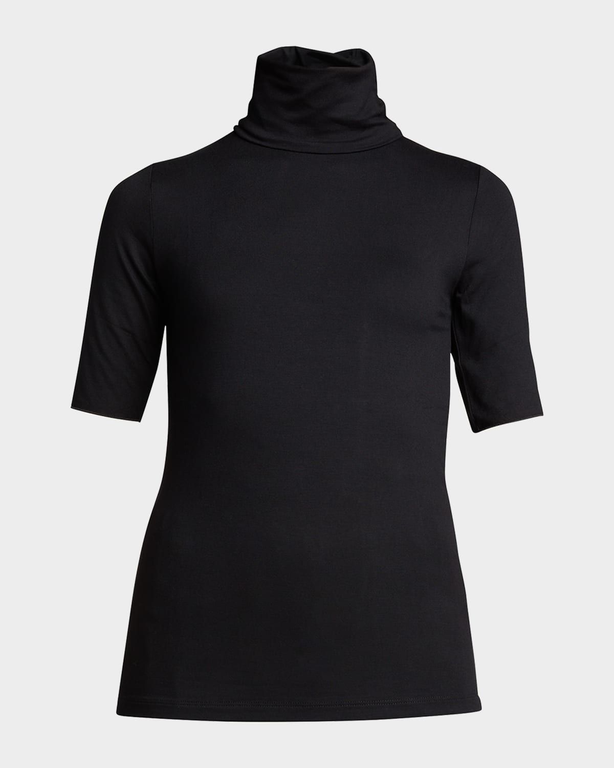 Soft Touch Elbow-Sleeve Turtleneck