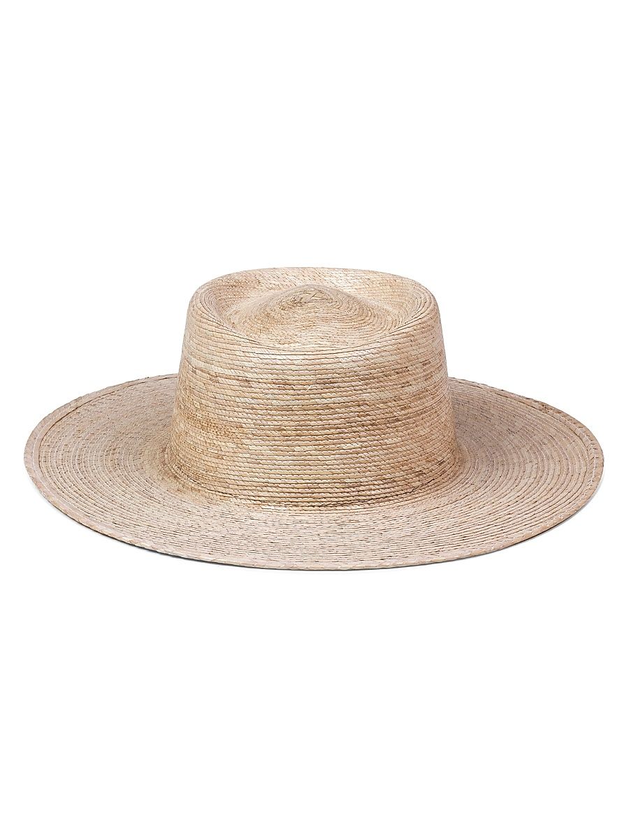 Women's Palma Woven Boater Hat - Natural - Size Small