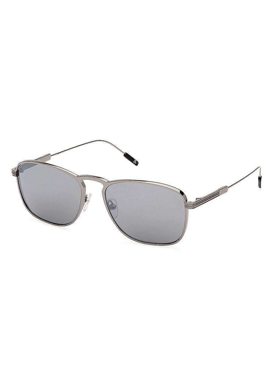 Men's Metal Round Sunglasses - Grey Gunmetal