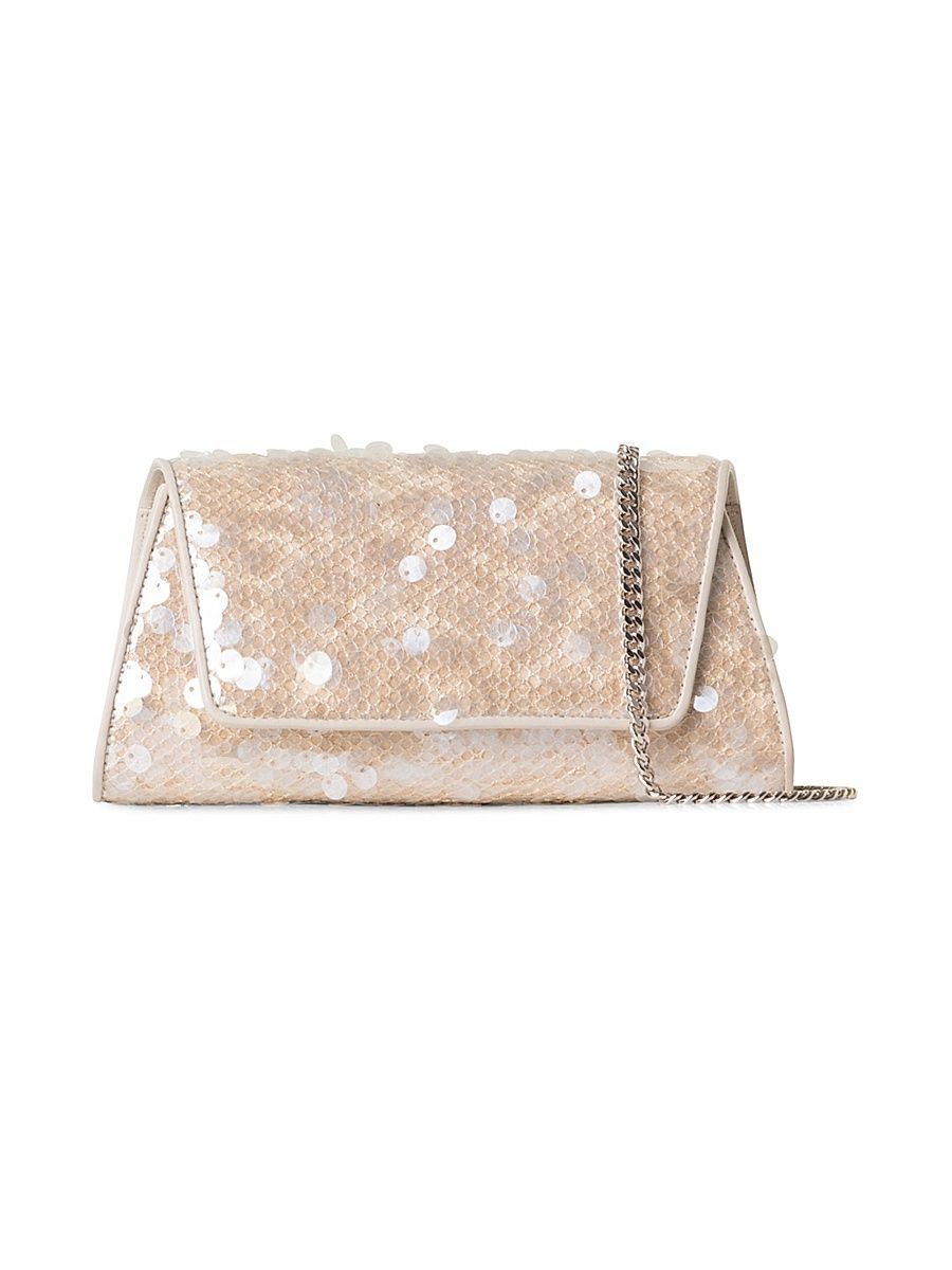 Women's Anouk Sequin-Embellished Clutch - Alabaster