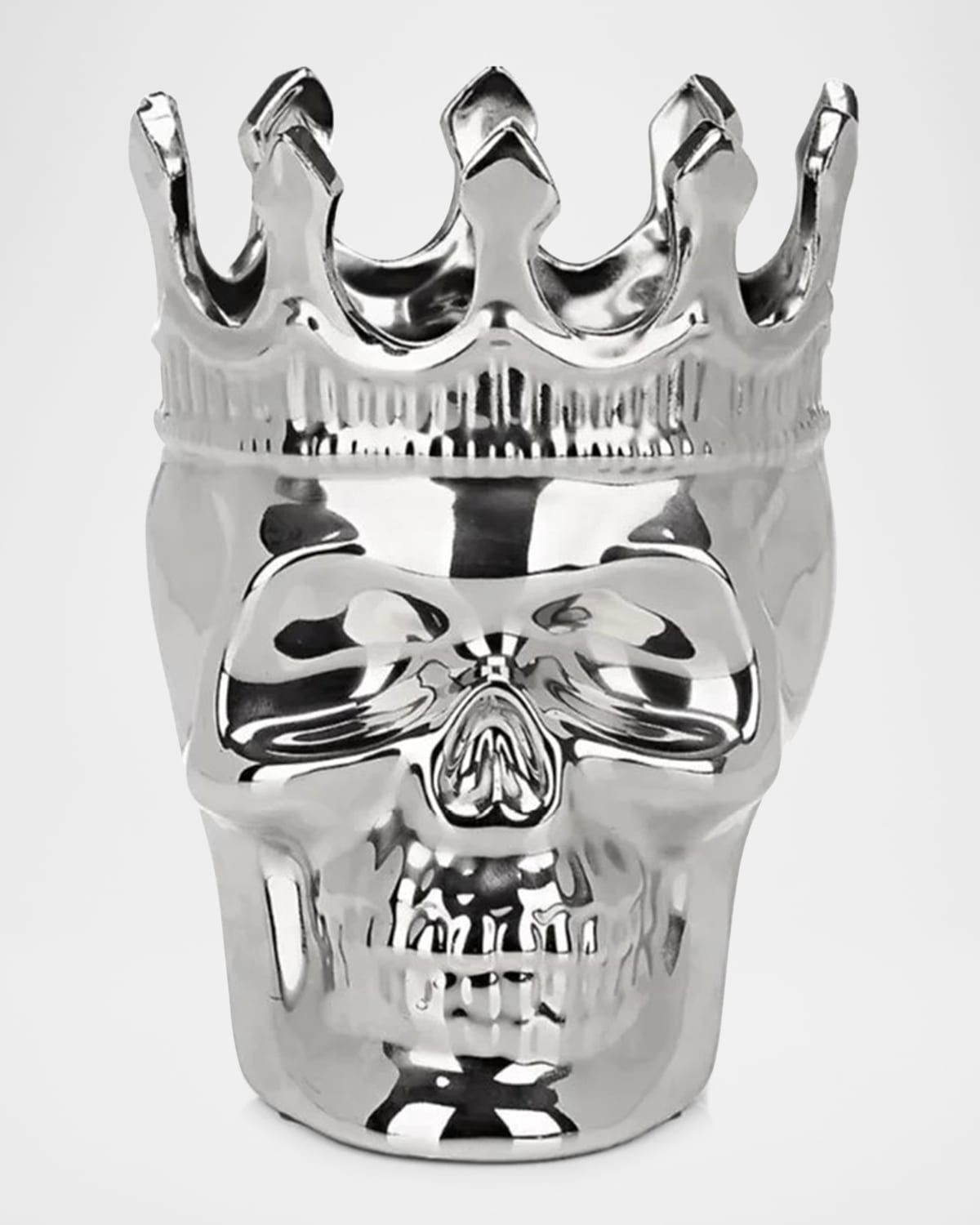 Silvertone Maximilien Skull Candle, 23.3 oz. - The Aroma Scent
