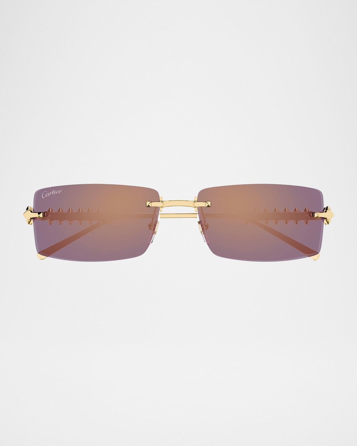 Clash de Cartier 57mm Rectangular Sunglasses