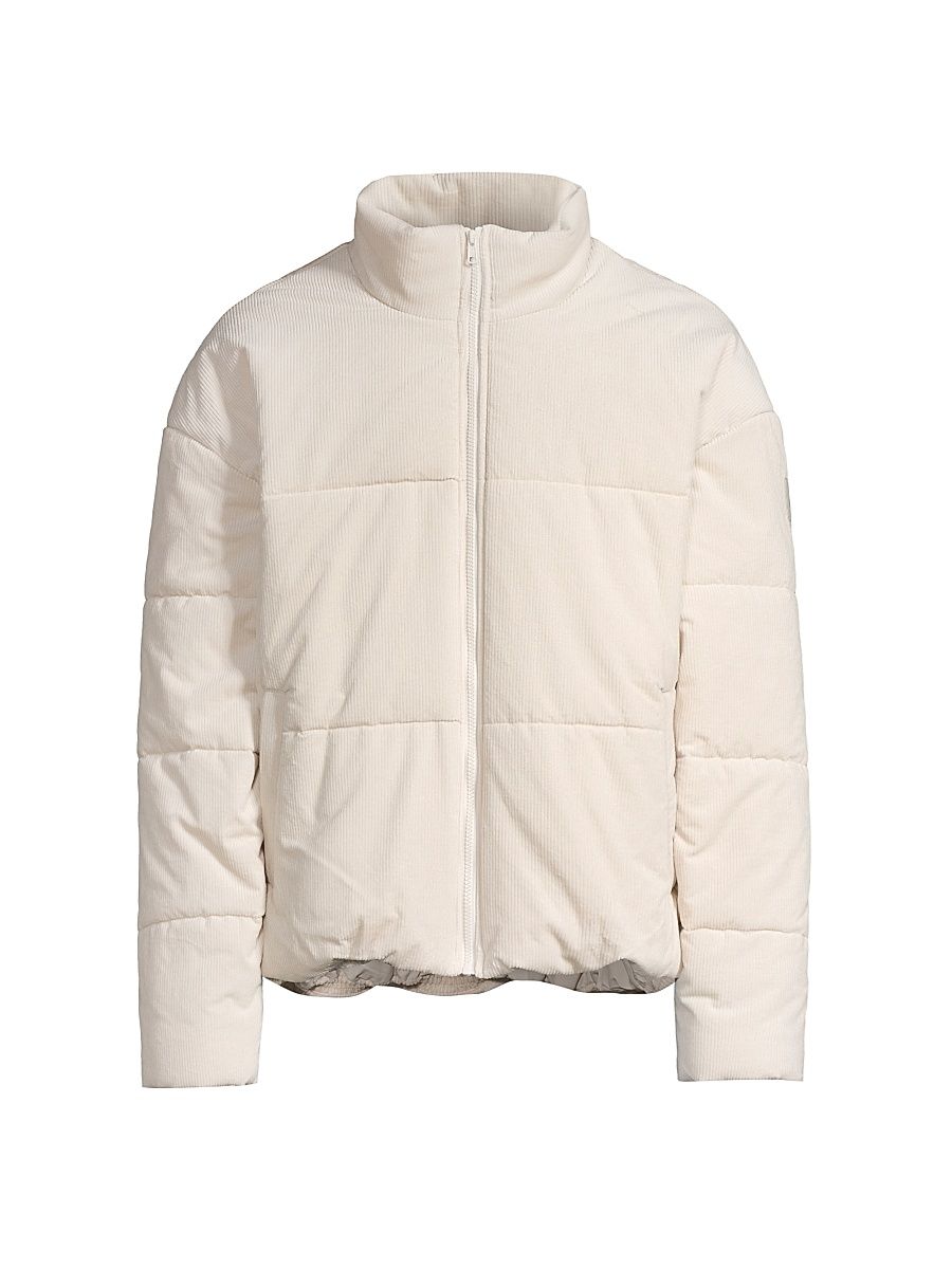 Men's Stage Cotton Corduroy Puffer Jacket - Bone - Size XL