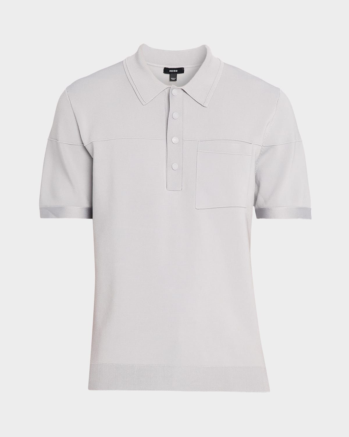 Men & apos;s Snap-Placket Stretch Polo Shirt