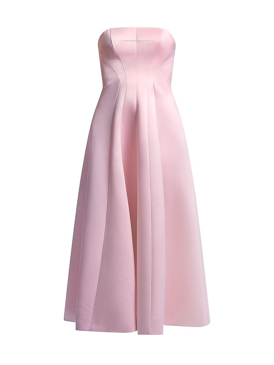 Women's Lilly Pleated A-Line Maxi Dress - Quartz Pink - Size 6