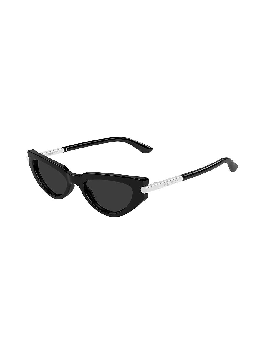 Women's T-Bar Icon 51MM Cat-Eye Sunglasses - Black
