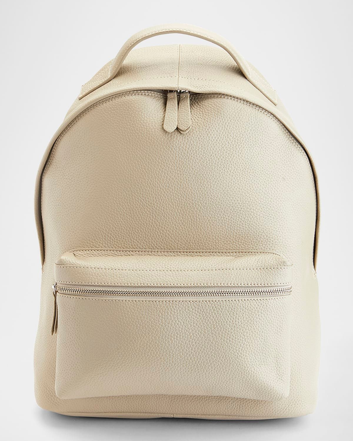 Monogrammed Leather 13" Laptop Backpack