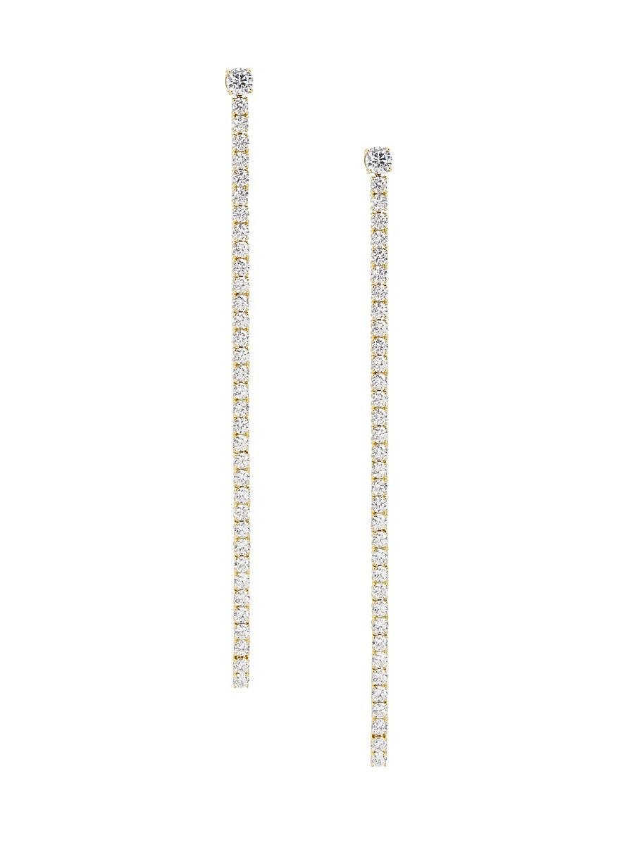 Women's Perfect 18K Gold-Plated & Cubic Zirconia Tennis Long Linear - Gold