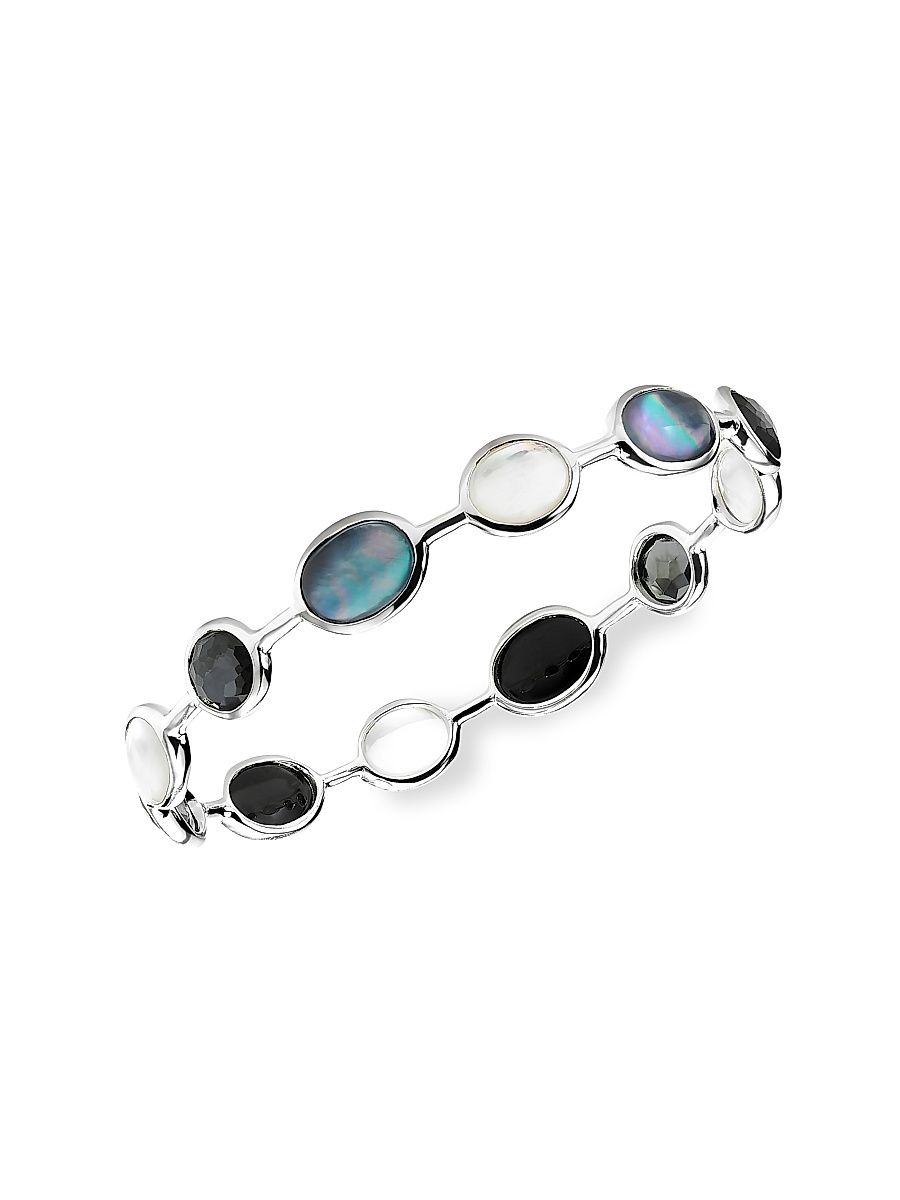 Women's Luce Sterling Silver & 12-Stone Bangle
