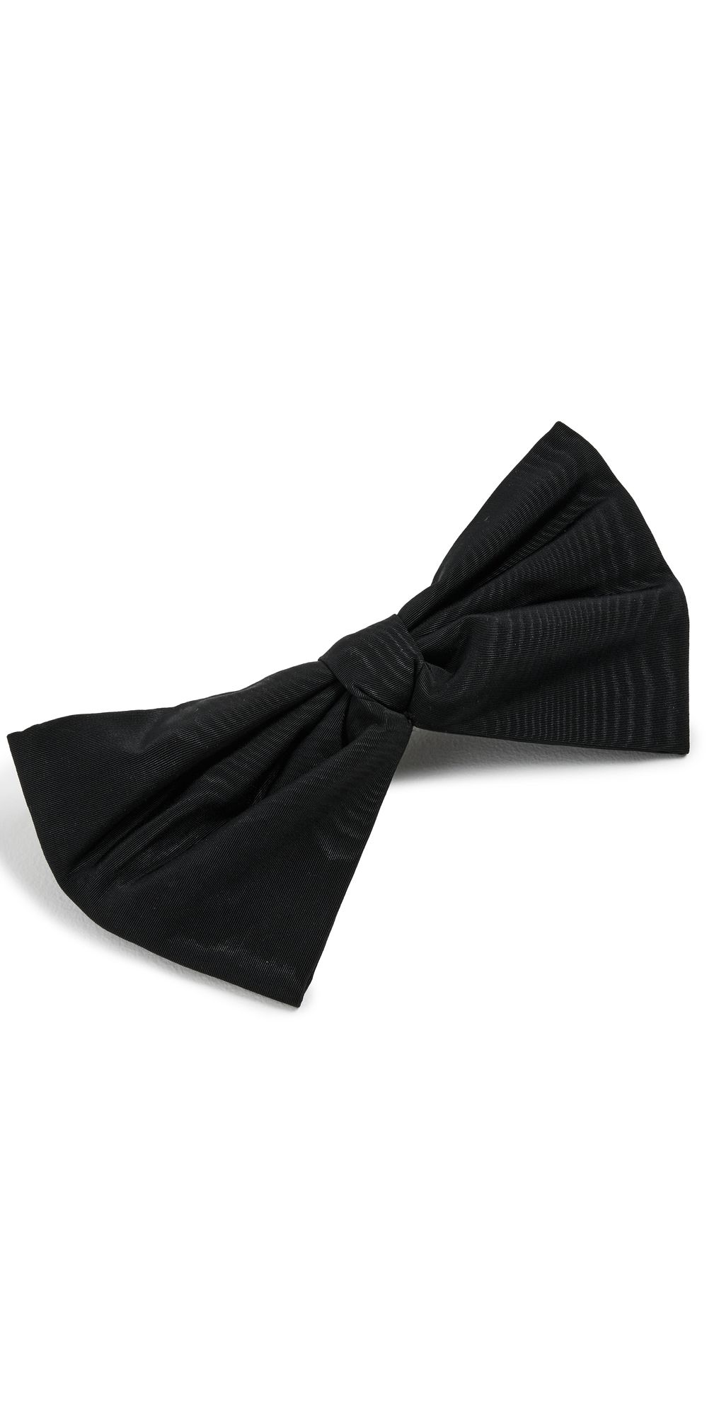 Loeffler Randall Auden Draped Bow Hair Clip Black One Size