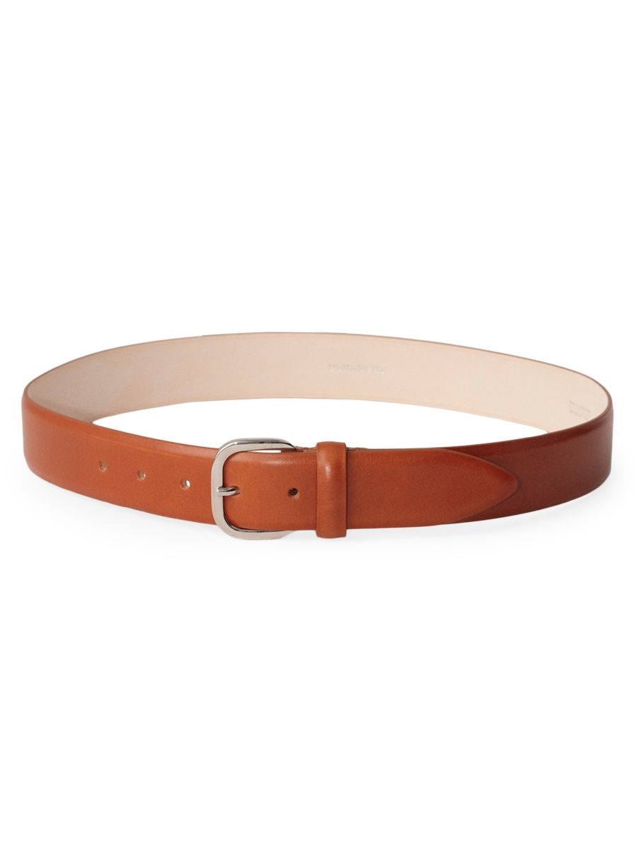 Women's Jeanne Leather Belt - Terre Silver - Size Small