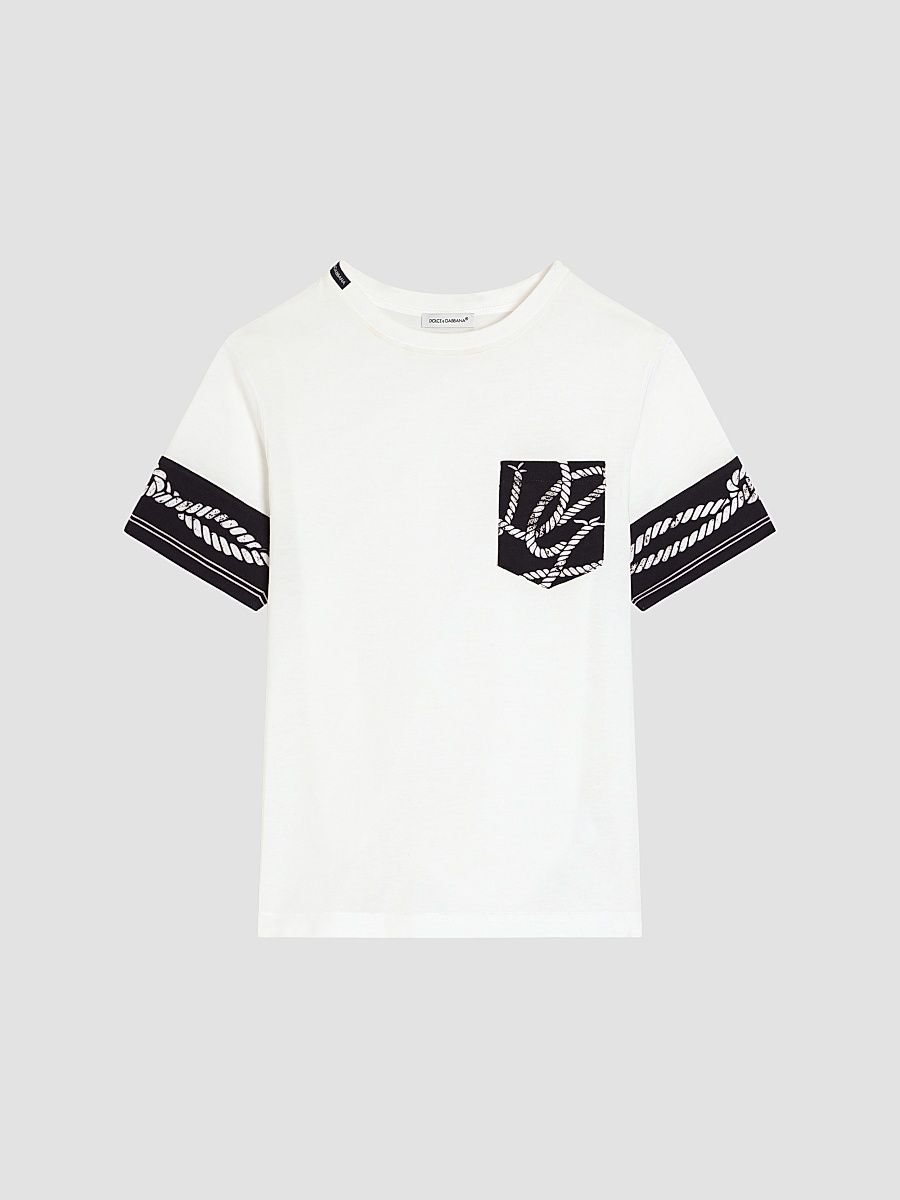 Baby Boy's, Little Boy's & Boy's Marina-Print Cotton T-Shirt - Bianco - Size 3 Months