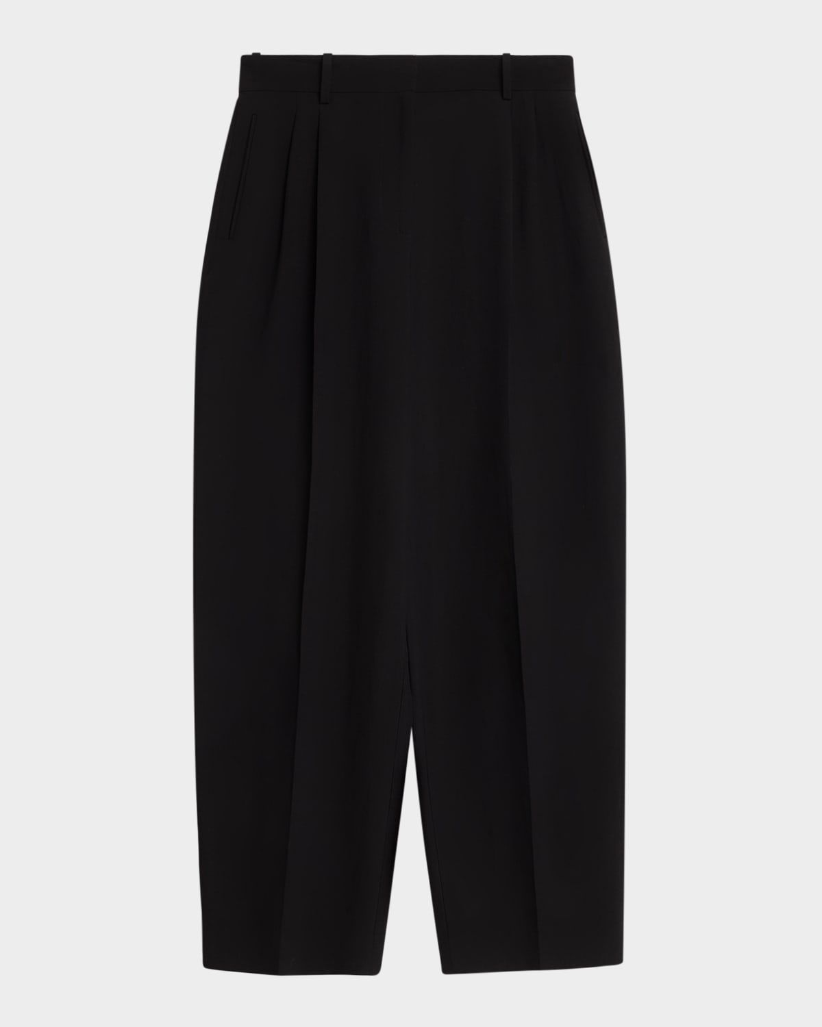 Lilas Pleated Straight-Leg Pants