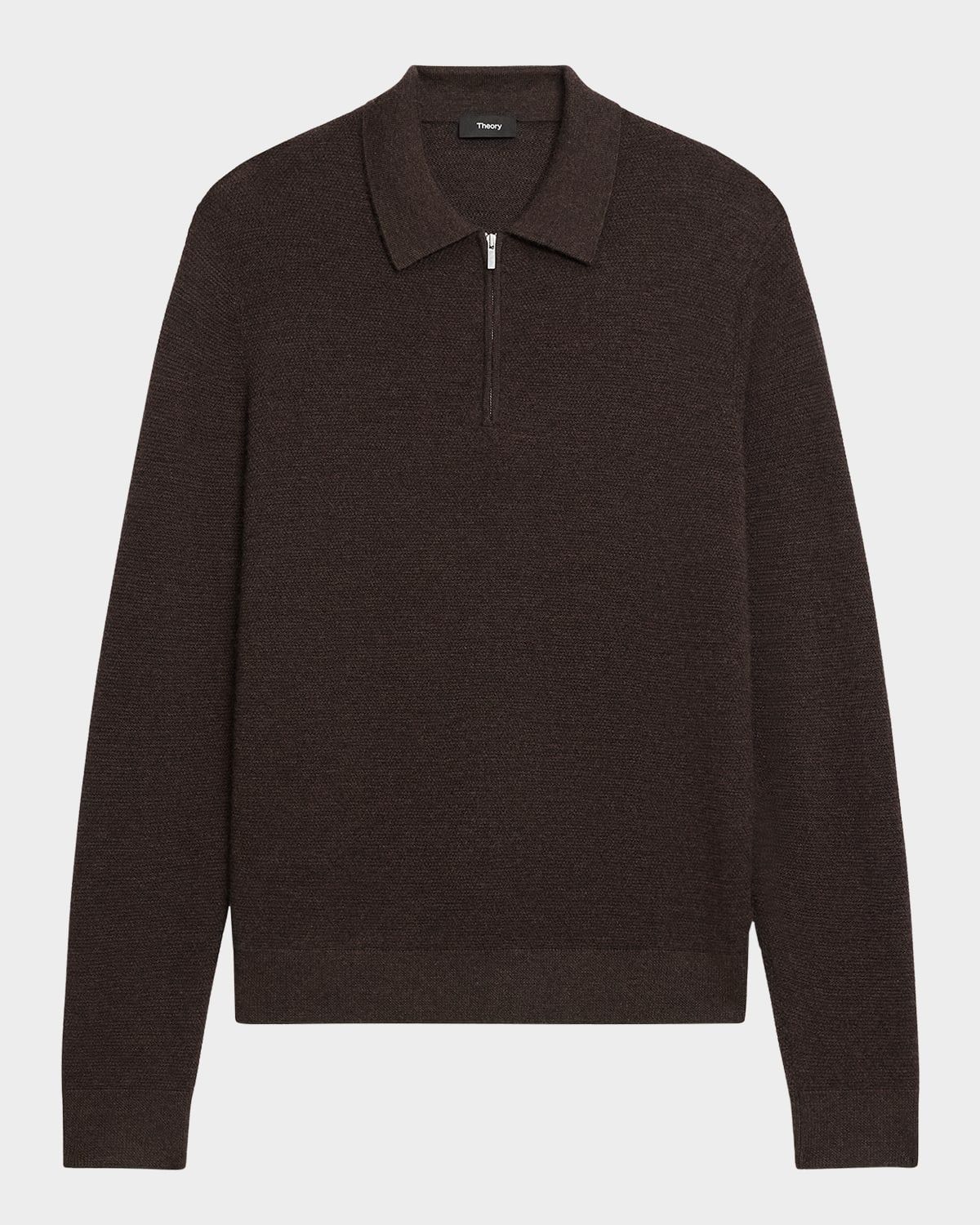Men & apos;s Cashmere Knit Quarter-Zip Polo Sweater