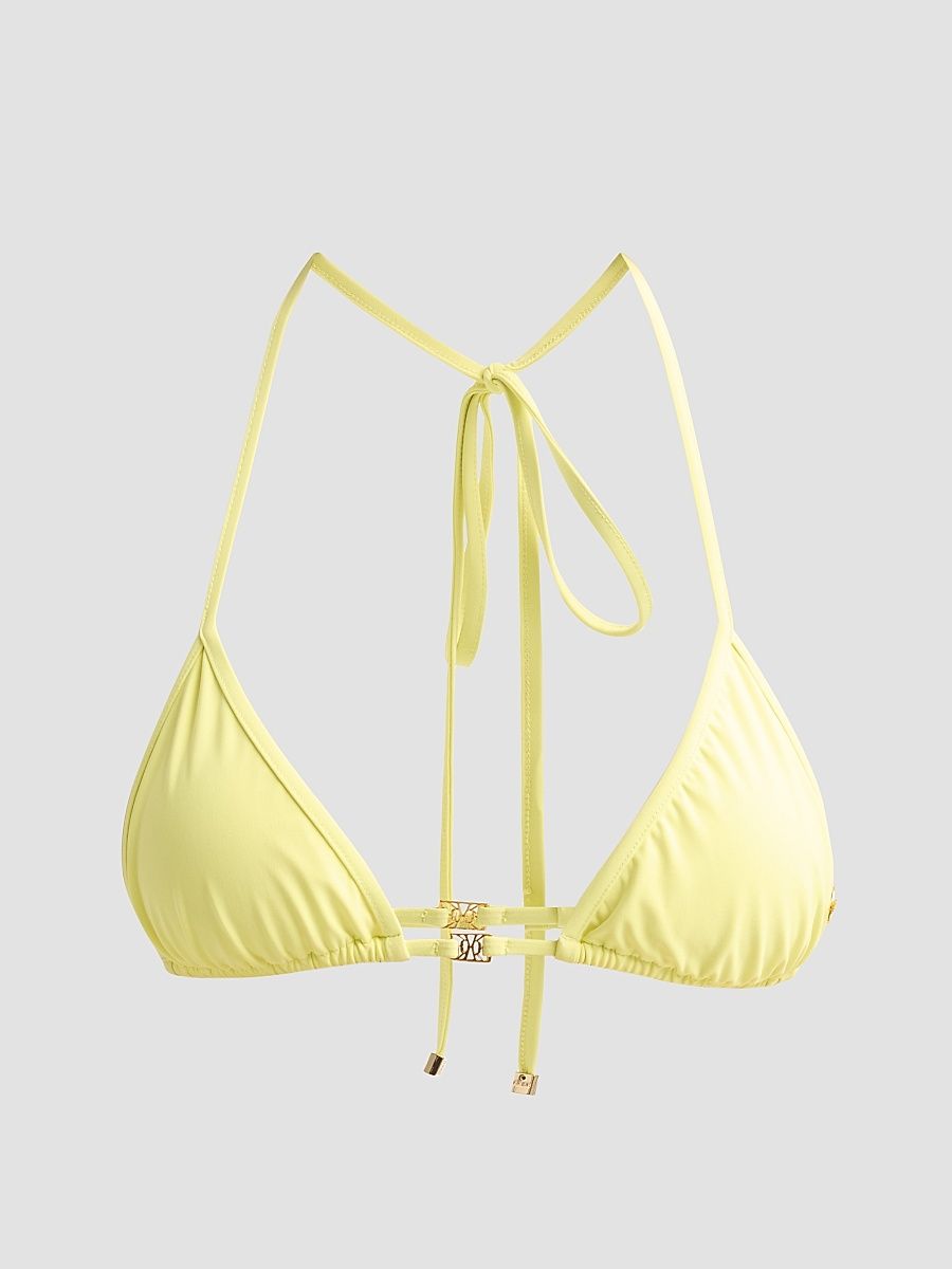 Women's Coeur Triangle Bikini Top - Citron - Size XS