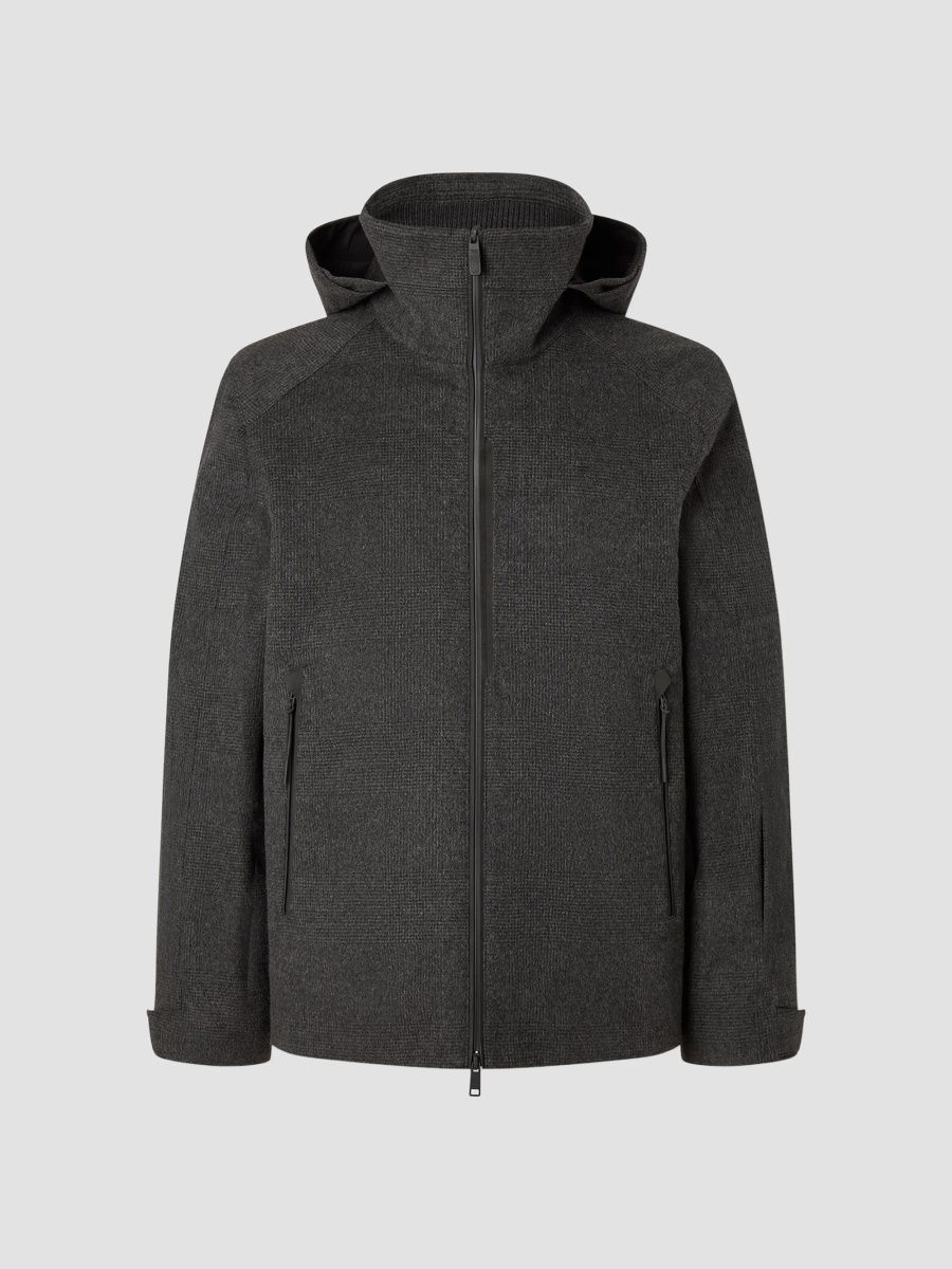 ZEGNA Men's Ski Jacket - Dark Grey - Size 38