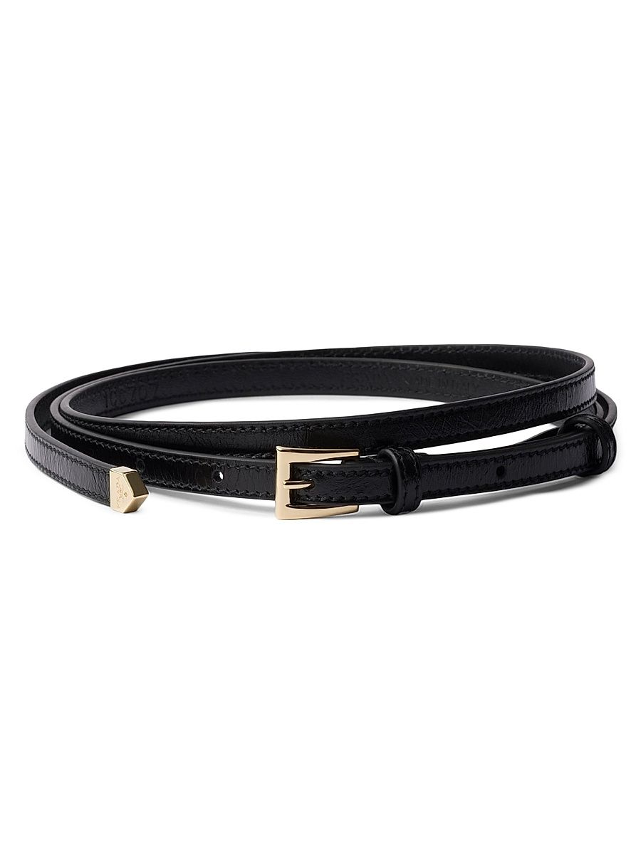Women's Leather Belt - Black - Size 34